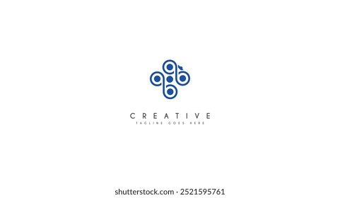 Vetor do ícone do logotipo da fotografia da visão do céu do drone