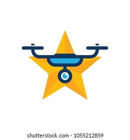 Drone Star Logo Icon Design