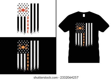 Drone T shirt design vector. Use for T-Shirt, mugs, stickers, Cards, etc.
