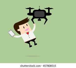 Drone takes a businessman everywhere