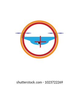 Drone Target Logo icon design