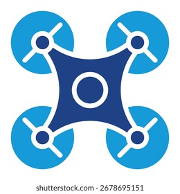 Drone Tech Icon Element Para Projeto