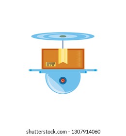 drone technology with box carton