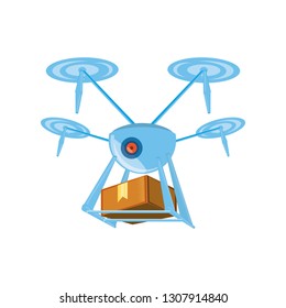drone technology with box carton