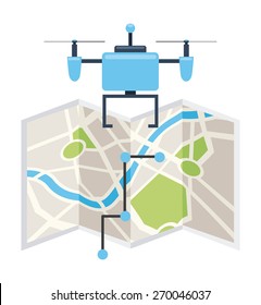 drone technology design, vector illustration eps10 graphic 