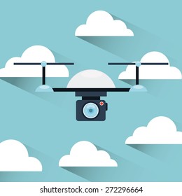 drone technology design, vector illustration eps10 graphic 