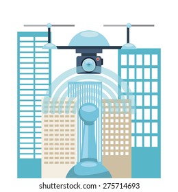 drone technology design, vector illustration eps10 graphic 