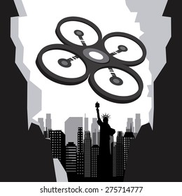 drone technology design, vector illustration eps10 graphic 