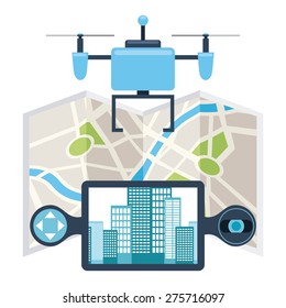drone technology design, vector illustration eps10 graphic 