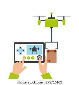 drone technology design, vector illustration eps10 graphic 