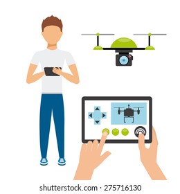drone technology design, vector illustration eps10 graphic 