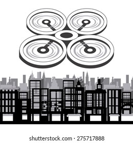 drone technology design, vector illustration eps10 graphic 