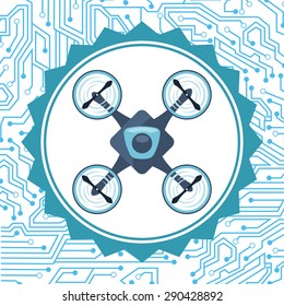 drone technology design, vector illustration eps10 graphic 