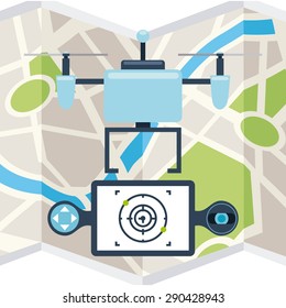 drone technology design, vector illustration eps10 graphic 