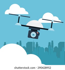 drone technology design, vector illustration eps10 graphic 