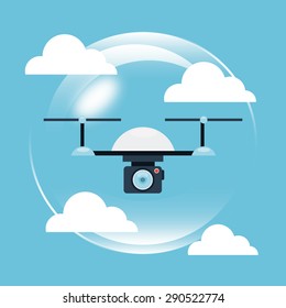 drone technology design, vector illustration eps10 graphic 