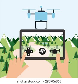 drone technology design, vector illustration eps10 graphic 