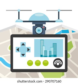 drone technology design, vector illustration eps10 graphic 