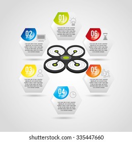 drone technology design, vector illustration eps10 graphic 
