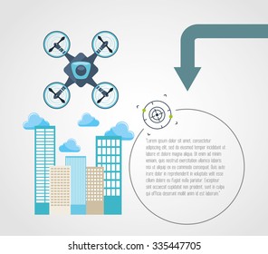 drone technology design, vector illustration eps10 graphic 