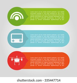 drone technology design, vector illustration eps10 graphic 