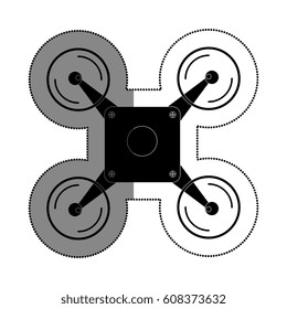 drone technology flying isolated icon