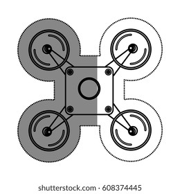 drone technology flying isolated icon