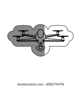 drone technology flying isolated icon
