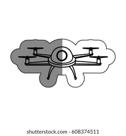 drone technology flying isolated icon