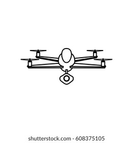 drone technology flying isolated icon