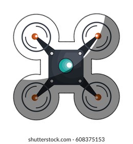 drone technology flying isolated icon