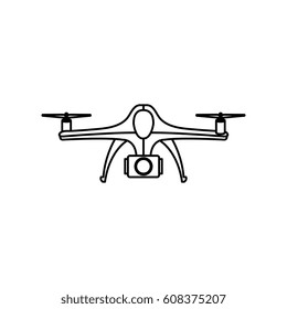 drone technology flying isolated icon