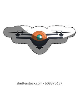 drone technology flying isolated icon