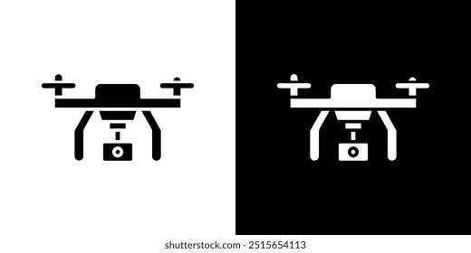 Drone Technology icon logo set vector