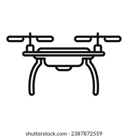 Drone technology icon outline vector. Ai camera. Robot tech vehicle