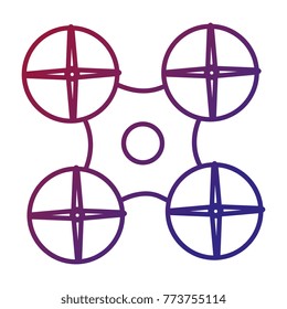 drone technology isolated icon