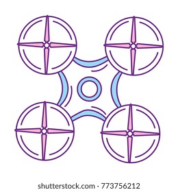 drone technology isolated icon