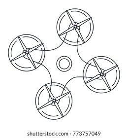 drone technology isolated icon