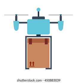 drone technology isolated icon design, vector illustration  graphic 