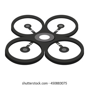 drone technology isolated icon design, vector illustration  graphic 