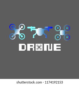 drone, technology, vector, aerial, fly, icon, camera, helicopter, control, innovation