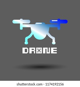 drone, technology, vector, aerial, fly, icon, camera, helicopter, control, innovation