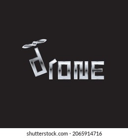 Drone themed concept vector design