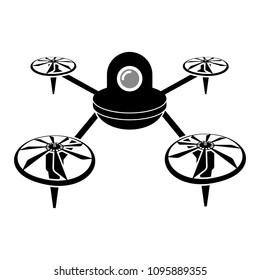Drone toy silhouette icon