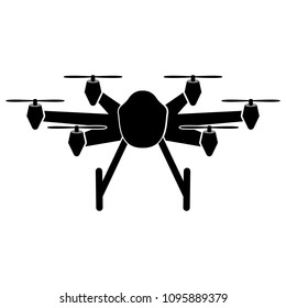 Drone toy silhouette icon