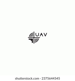 
  Drone, UAV shop logo, poster. Drone icons set. Collection of 4 drone's isolated on white background. Vector illustration