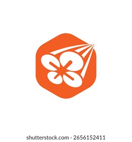 Drohne, Vektorgrafik, modernes Logo