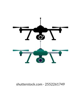 Drone vector design element icon logo