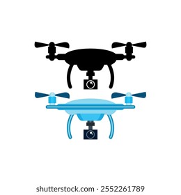 Drone vector design element icon logo