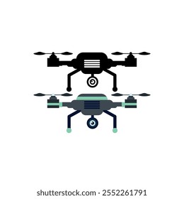Drone vector design element icon logo